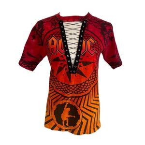 AC/DC Lace Up Shirt